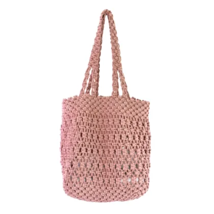 Santorini Blush Pink Beach Tote